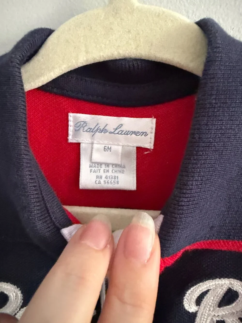 Ralph Lauren Baby Boys Rugby Romper Polo RL Long Sleeve 6M - Picture 2 of 5